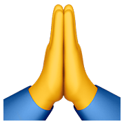 🙏 Emoji Manos En Oración en Apple iOS 13.3.