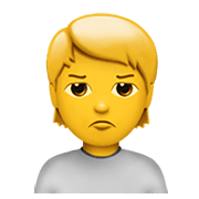 Émoji 🙎 Personne Qui Boude sur Apple iOS 13.3.