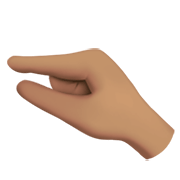 🤏🏽 Emoji Mão Beliscando: Pele Morena na Apple iOS 13.3.