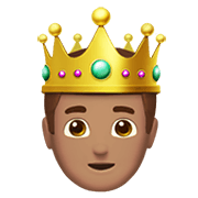 🤴🏽 Emoji Prinz: mittlere Hautfarbe Apple iOS 13.3.