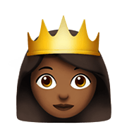 👸🏾 Emoji Princesa: Tono De Piel Oscuro Medio en Apple iOS 13.3.