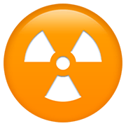 Emoji ☢️ Simbolo Della Radioattività su Apple iOS 13.3.