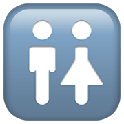 Émoji 🚻 Panneau Toilettes sur Apple iOS 13.3.