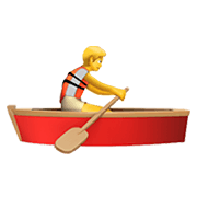 Emoji 🚣 Persona In Barca A Remi su Apple iOS 13.3.