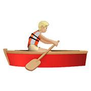 Émoji 🚣🏼 Personne Ramant Dans Une Barque : Peau Moyennement Claire sur Apple iOS 13.3.