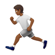 Emoji 🏃🏾 Persona Che Corre: Carnagione Abbastanza Scura su Apple iOS 13.3.