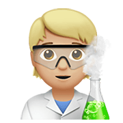 🧑🏼‍🔬 Emoji Wissenschaftler(in): mittelhelle Hautfarbe Apple iOS 13.3.