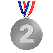 🥈 Emoji Medalha De Prata na Apple iOS 13.3.