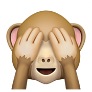 🙈 Emoji Mono Con Los Ojos Tapados en Apple iOS 13.3.