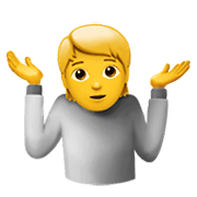 🤷 Emoji Persona Encogida De Hombros en Apple iOS 13.3.