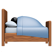 🛌 Emoji im Bett liegende Person Apple iOS 13.3.
