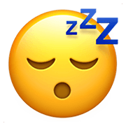 Emoji 😴 Faccina Che Dorme su Apple iOS 13.3.