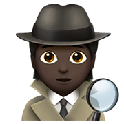 Emoji 🕵🏿 Detective: Carnagione Scura su Apple iOS 13.3.