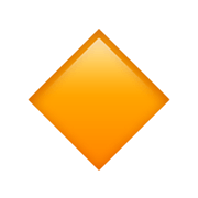 🔸 Emoji kleine orangefarbene Raute Apple iOS 13.3.