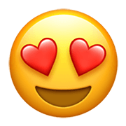 😍 Emoji Cara Sonriendo Con Ojos De Corazón en Apple iOS 13.3.