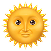 Émoji 🌞 Soleil Avec Visage sur Apple iOS 13.3.