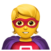 Emoji 🦸 Supereroe su Apple iOS 13.3.