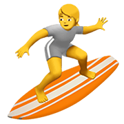 🏄 Emoji Persona Haciendo Surf en Apple iOS 13.3.