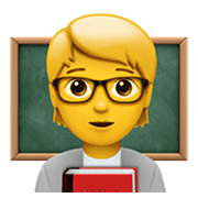 Emoji 🧑‍🏫 Insegnante su Apple iOS 13.3.