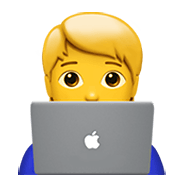 Émoji 🧑‍💻 Informaticien (tous Genres) sur Apple iOS 13.3.