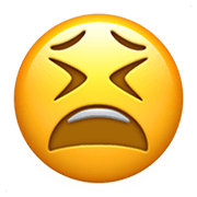 Emoji 😫 Faccina Stanca su Apple iOS 13.3.