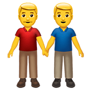 Émoji 👬 Deux Hommes Se Tenant La Main sur Apple iOS 13.3.