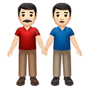 👬🏻 Emoji händchenhaltende Männer: helle Hautfarbe Apple iOS 13.3.