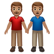 👬🏽 Emoji Hombres De La Mano: Tono De Piel Medio en Apple iOS 13.3.