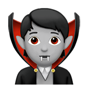 🧛🏼 Emoji Vampiro: Tono De Piel Claro Medio en Apple iOS 13.3.