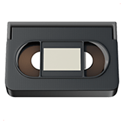 Emoji 📼 Videocassetta su Apple iOS 13.3.