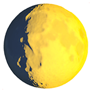 Émoji 🌔 Lune Gibbeuse Croissante sur Apple iOS 13.3.