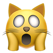 Emoji 🙀 Gatto Esterrefatto su Apple iOS 13.3.