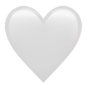 🤍 Emoji Coração Branco na Apple iOS 13.3.