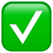 ✅ Emoji Botón De Marca De Verificación en Apple iOS 13.3.