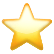Émoji ⭐ étoile sur Apple iOS 13.3.