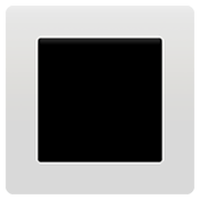 Emoji 🔳 Tasto Quadrato Nero Con Bordo Bianco su Apple iOS 13.3.