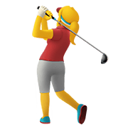 🏌️‍♀️ Emoji Mujer Jugando Al Golf en Apple iOS 13.3.