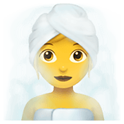 🧖‍♀️ Emoji Frau in Dampfsauna Apple iOS 13.3.