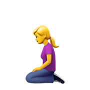 Emoji 🧎‍♀️ Donna Inginocchiata su Apple iOS 13.3.