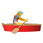 Emoji 🚣‍♀️ Donna In Barca A Remi su Apple iOS 13.3.