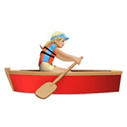 Emoji 🚣🏼‍♀️ Donna In Barca A Remi: Carnagione Abbastanza Chiara su Apple iOS 13.3.