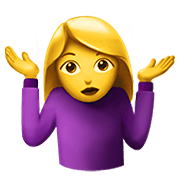 🤷‍♀️ Emoji Mujer Encogida De Hombros en Apple iOS 13.3.
