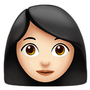 Émoji 👩🏻 Femme : Peau Claire sur Apple iOS 13.3.