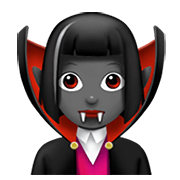 🧛🏾‍♀️ Emoji weiblicher Vampir: mitteldunkle Hautfarbe Apple iOS 13.3.
