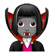 🧛🏽‍♀️ Emoji weiblicher Vampir: mittlere Hautfarbe Apple iOS 13.3.