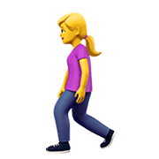 🚶‍♀️ Emoji Mujer Caminando en Apple iOS 13.3.