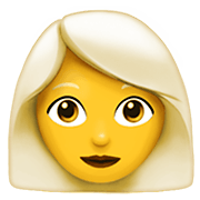 👩‍🦳 Emoji Frau: weißes Haar Apple iOS 13.3.