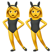 👯‍♀️ Emoji Mujeres Con Orejas De Conejo en Apple iOS 13.3.