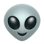 Émoji 👽 Alien sur Apple iOS 14.2.