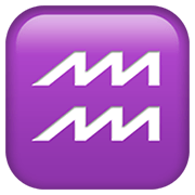 Emoji ♒ Segno Zodiacale Dell’Acquario su Apple iOS 14.2.